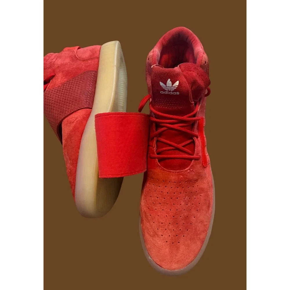 MEN'S SIZE 13- ADIDAS Tubular Invader Strap 'Red', Sneakers